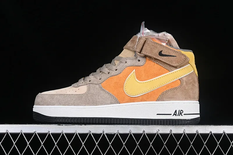 All categories Nk Air Force 1 Air Force series Nk Air Force 1 Mid Air Force mid-top Nk Air Force 1'07 Mid brown Air Force One mid-top casual sneakers CG9908-105